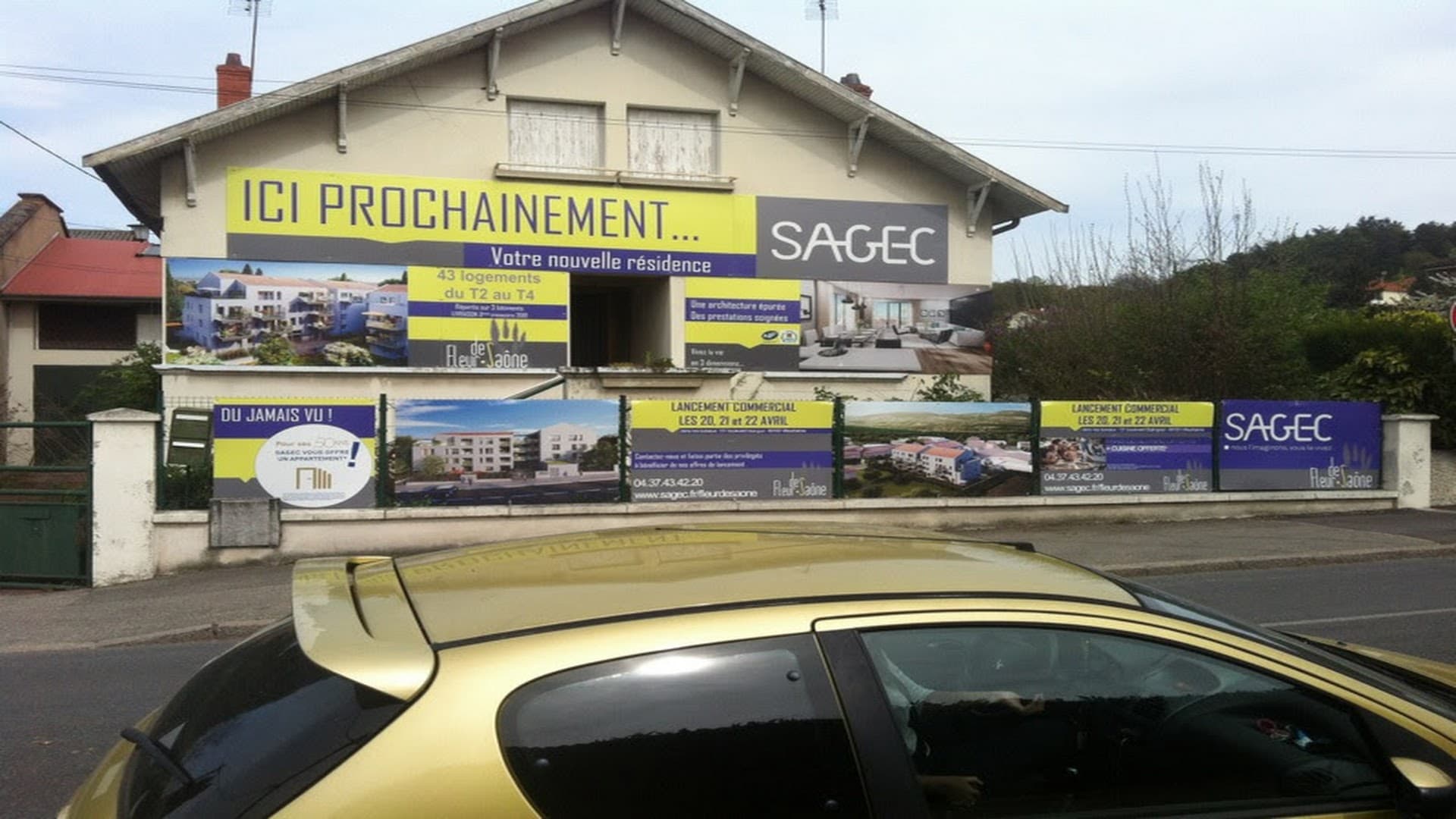 Habillage façade & banderoles