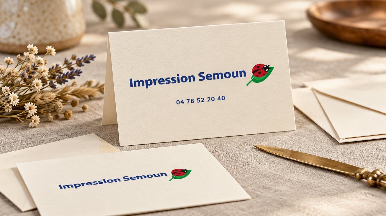 Cartes de correspondance imprimés par Impression Semoun à Villeurbanne
