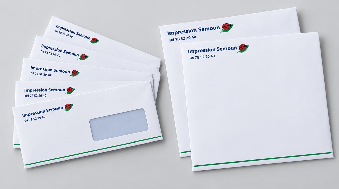 Enveloppes imprimés par Impression Semoun à Villeurbanne