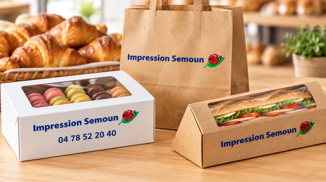 Packaging alimentaire imprimés par Impression Semoun à Villeurbanne
