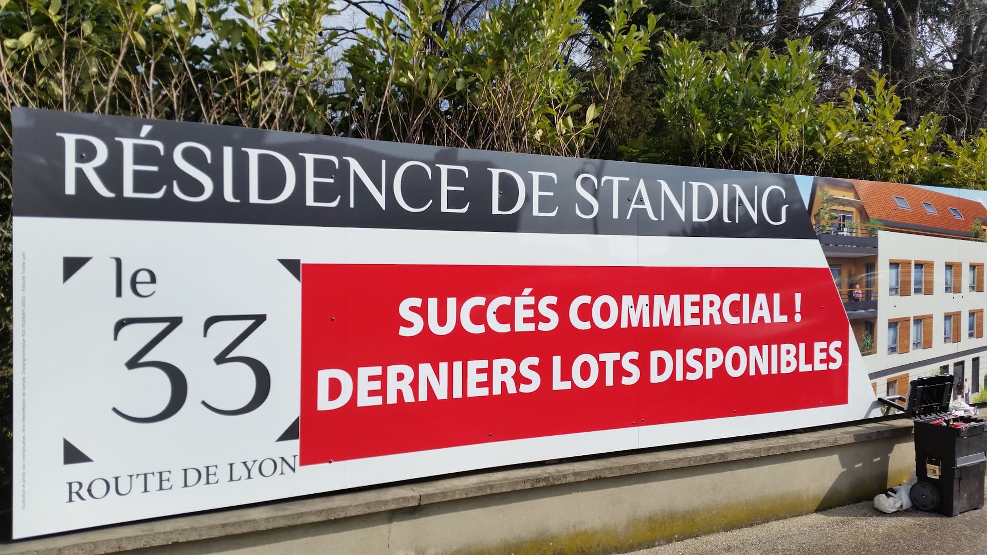 Panneau de chantier résidence