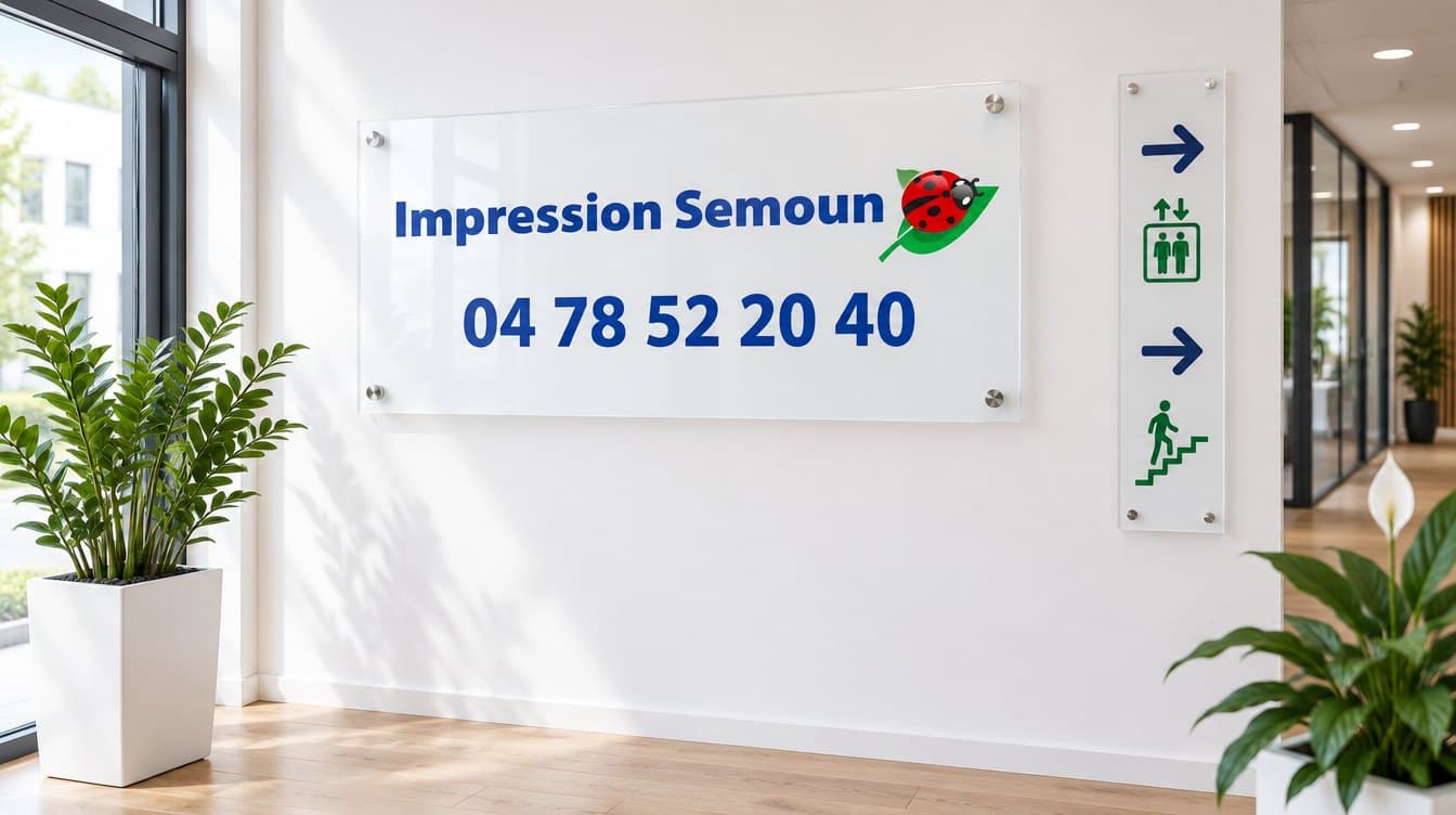 Signalétique imprimés par Impression Semoun à Villeurbanne