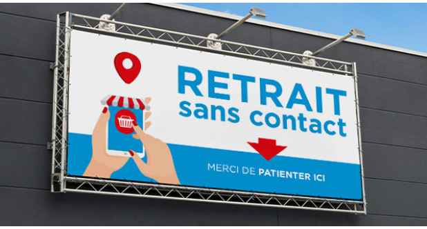 bache perforée publicité